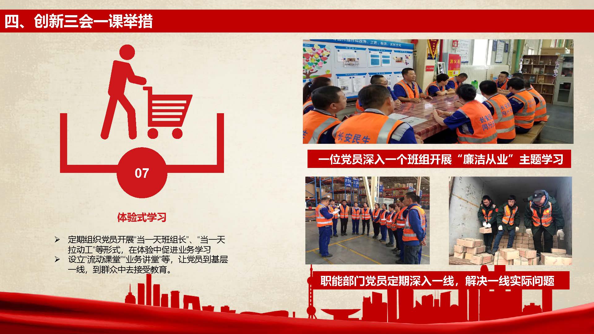 [PPT]长安民生物流哈尔滨分公司党支部《如何创新“三会一课”强化学习效果》